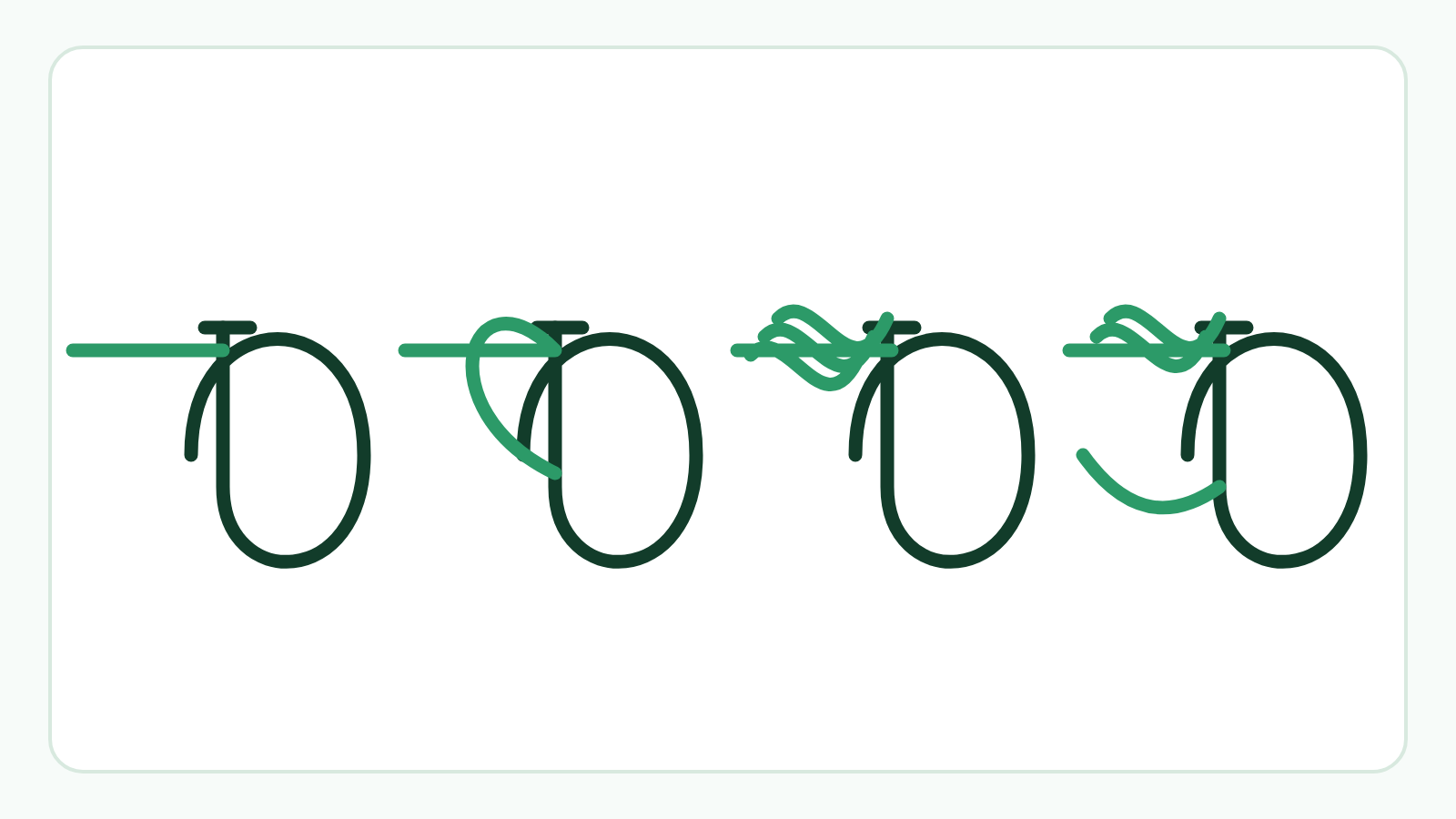 Spade-end hook knot diagram